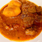 Potato Beef Curry with Naan